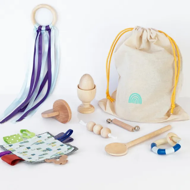 The Dida Set Giochi Montessori Blu 2-12 Mesi