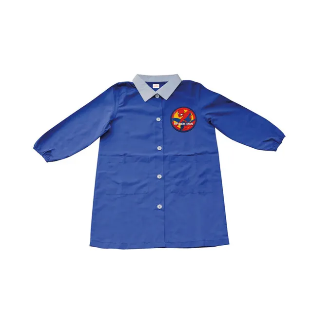 Coriex Spider-Man Grembiule Scuola Blu Colletto Bianco