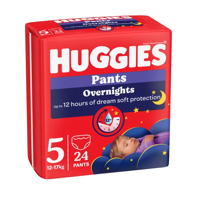 Huggies Overnight pannolino mutandina taglia 5 24 pz