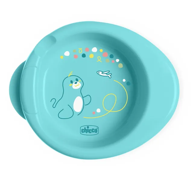 Chicco Pappacalda Piatto Termico Azzurro 6M+