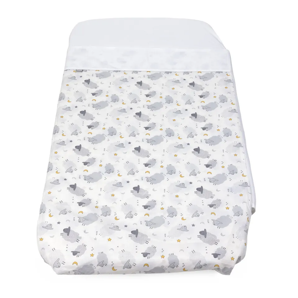 Chicco Next2Me Forever set lenzuola culla Grey Sheep 2 pezzi cotone