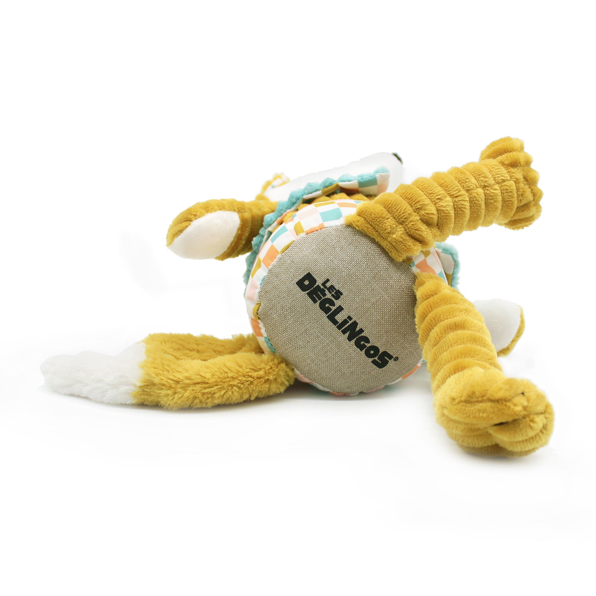 Les Deglingos Originals Cyranos Peluche Volpe Giallo Senape 25 cm
