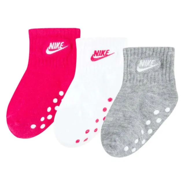 Nike calze antiscivolo bimba 3 paia fucsia