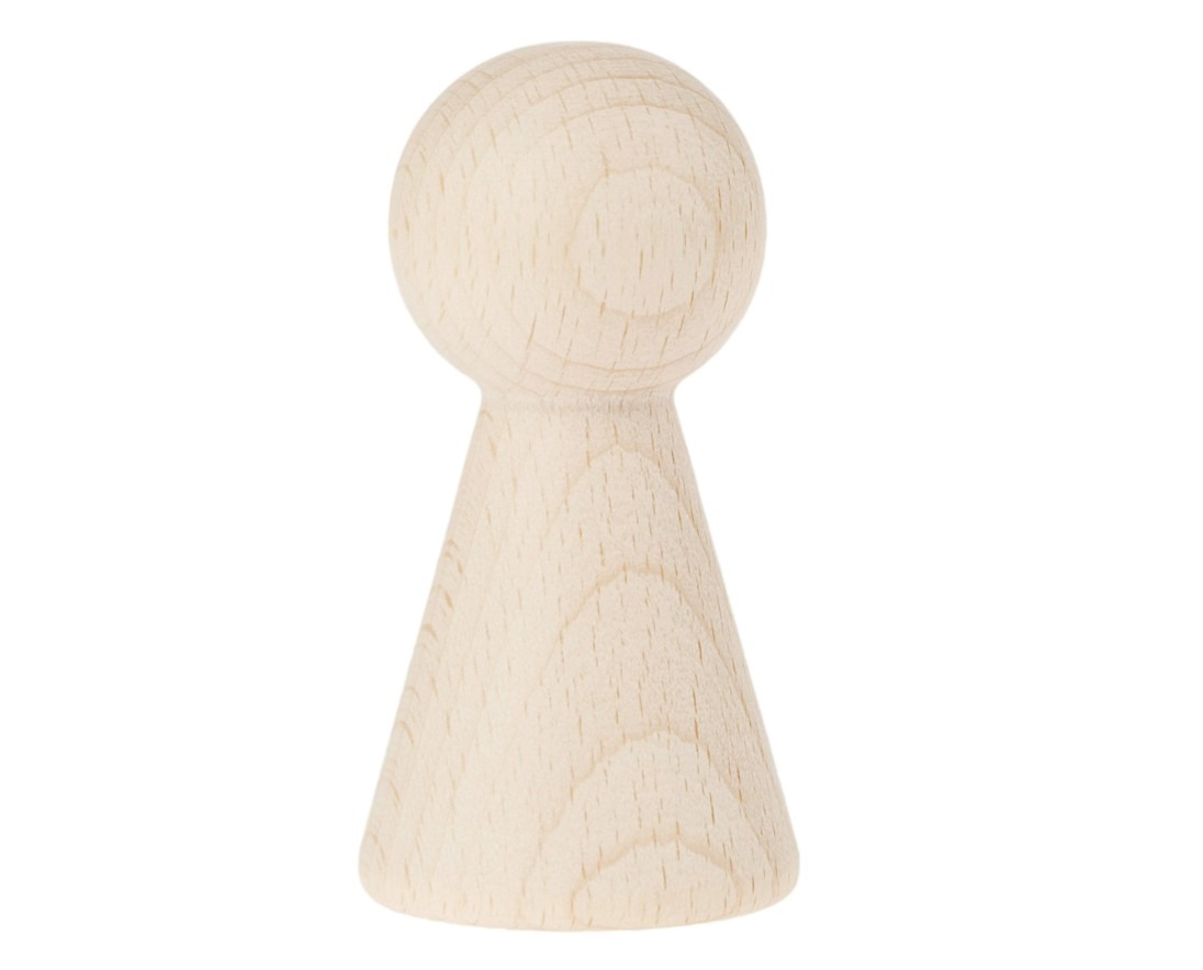 The Dida Figura legno naturale 61mm cesto tesori
