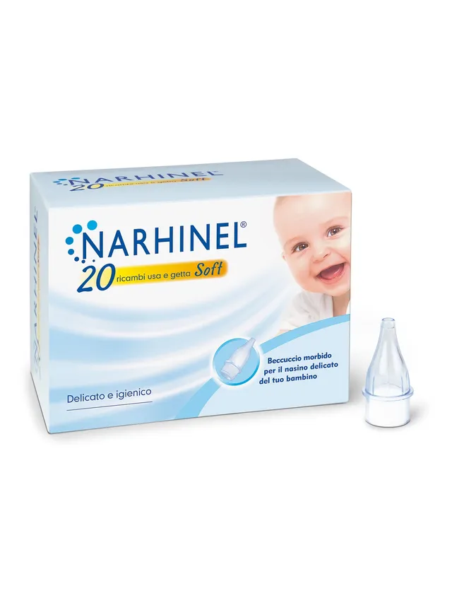 Narhinel Soft ricambi aspiratore nasale 20 pezzi filtro