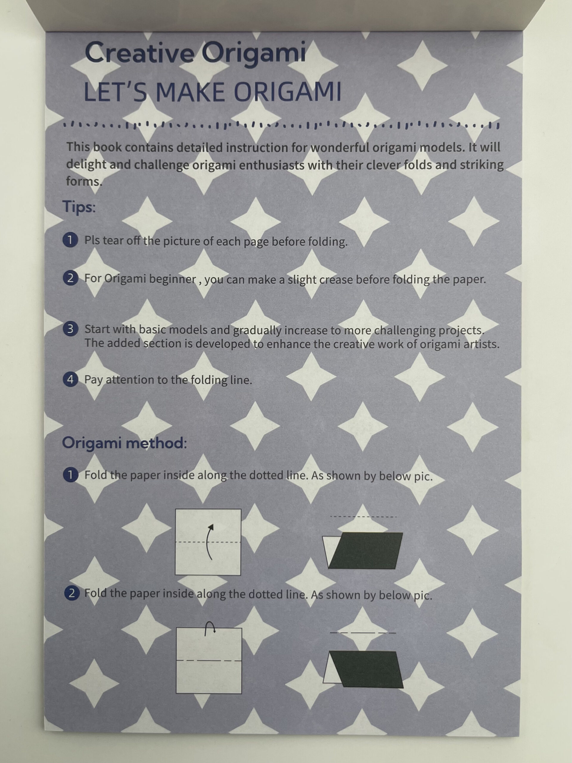 The Dida Quaderno Origami Principiante 30 Fogli Bambini