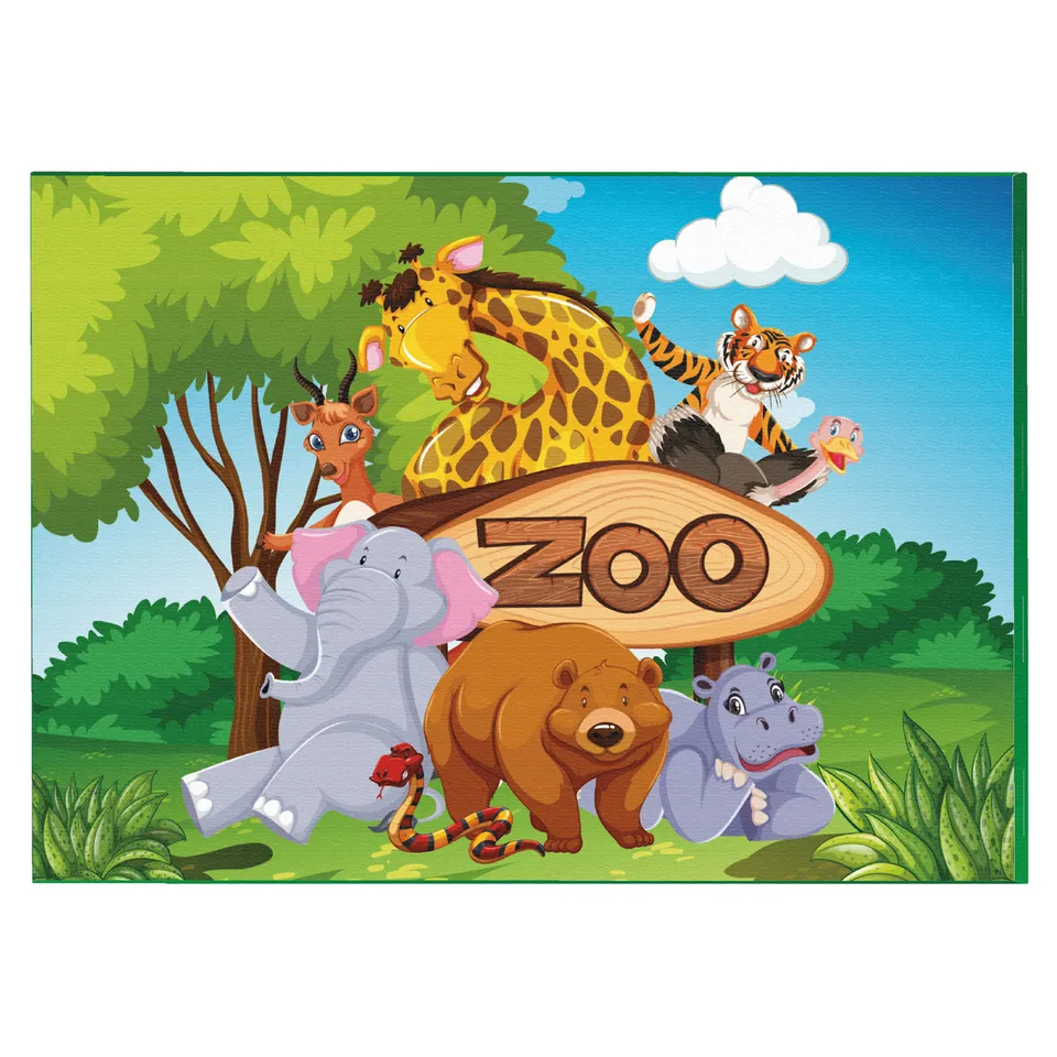 Baby’s Clan Happy Zoo tappeto gioco imbottito in cotone