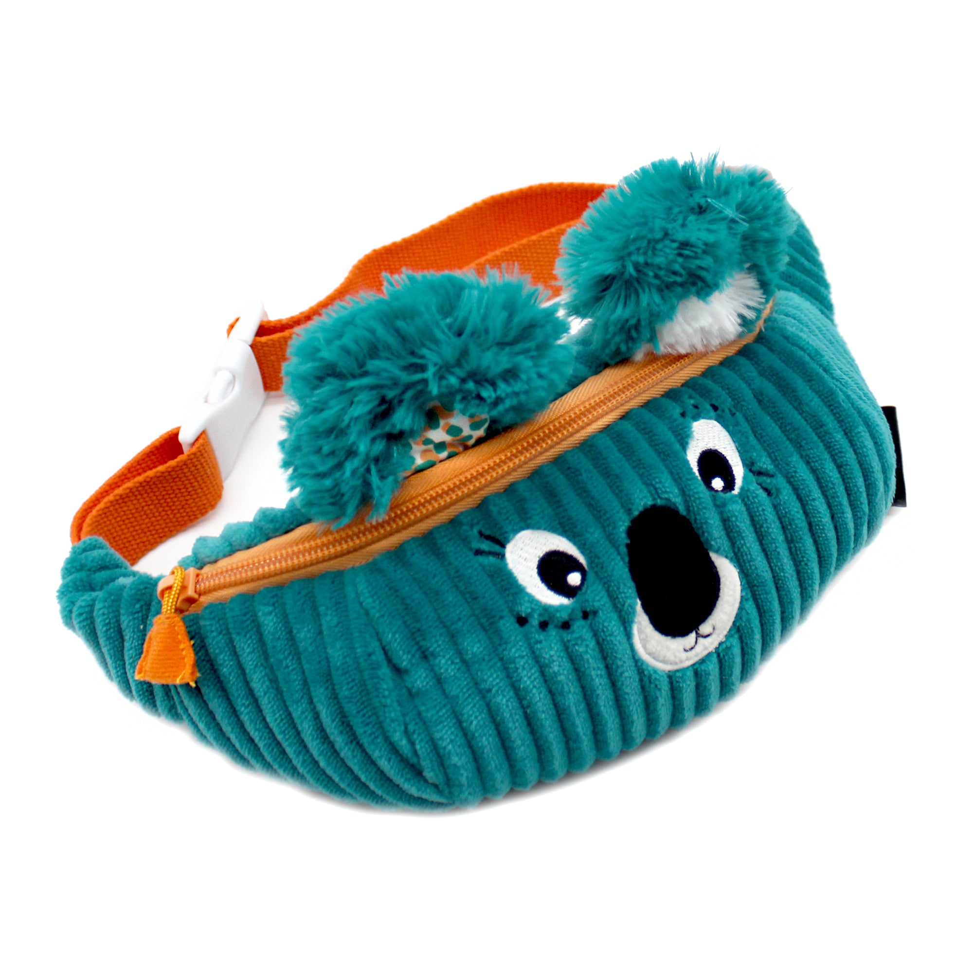 Les Deglingos Berlingos marsupio koala blu velluto 25 cm