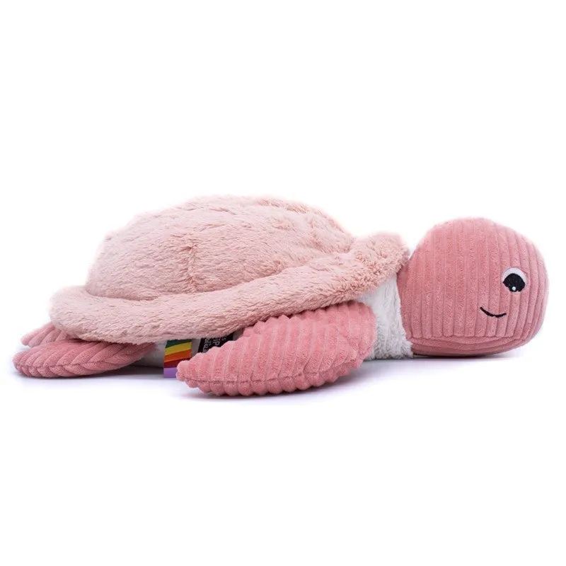 Les Deglingos Ptipotos Sauvenou peluche tartaruga rosa 50 cm