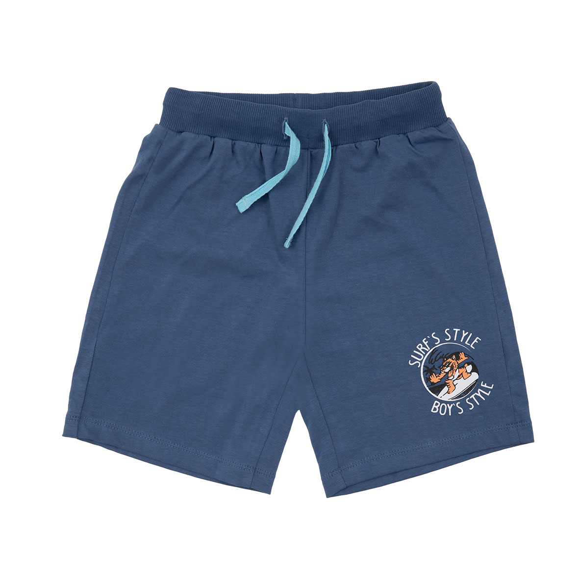 Short jersey bimbo blu scuro stampa surf