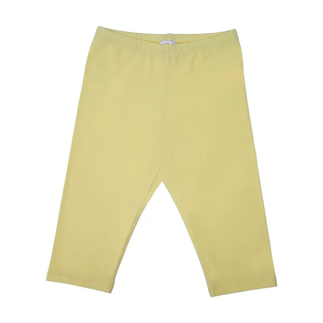 Legging 3/4 Bimba Jersey Basic Giallo Elastico