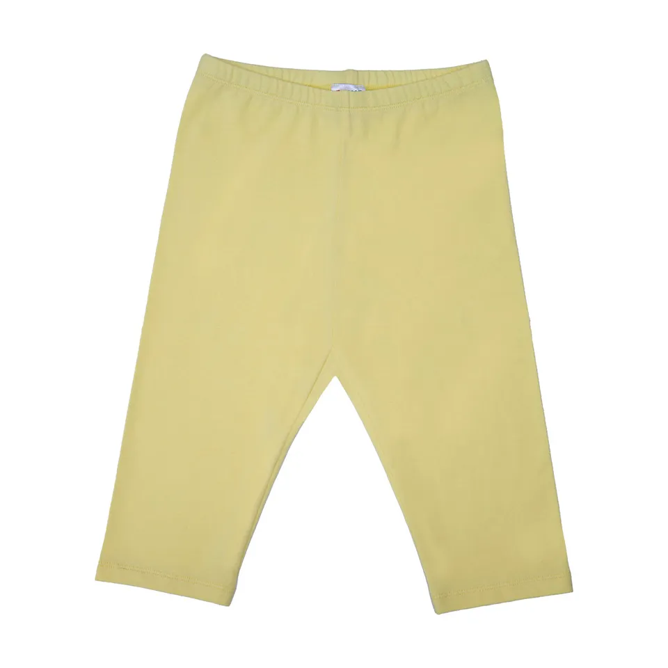 Legging 3/4 Bimba Jersey Basic Giallo Elastico