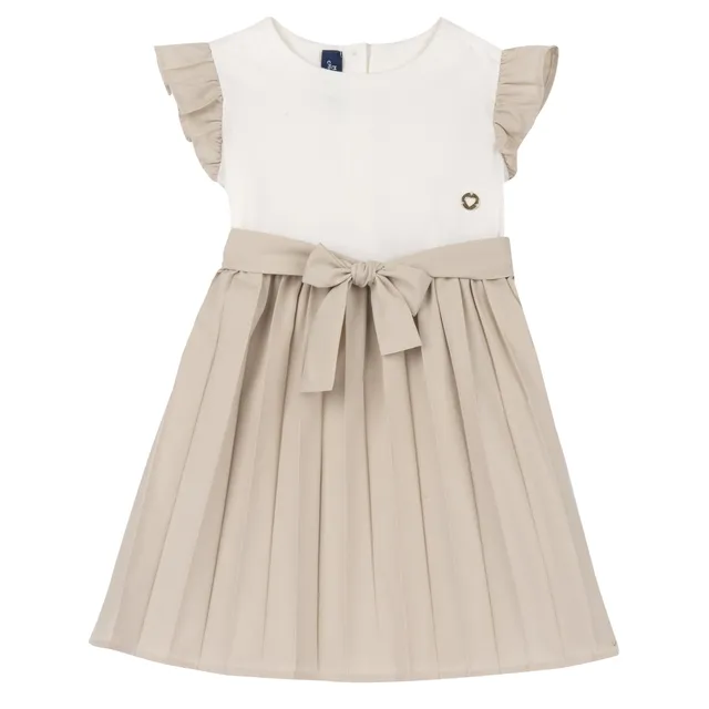 Chicco vestito bambina cotone maniche corte elegante