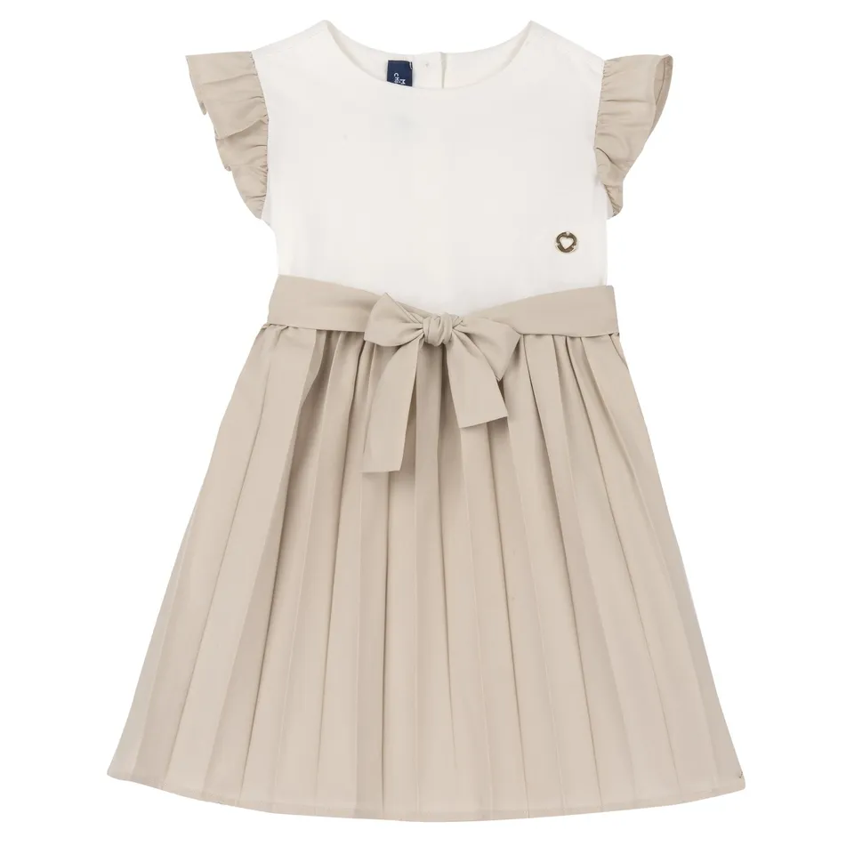 Chicco vestito bambina cotone maniche corte elegante
