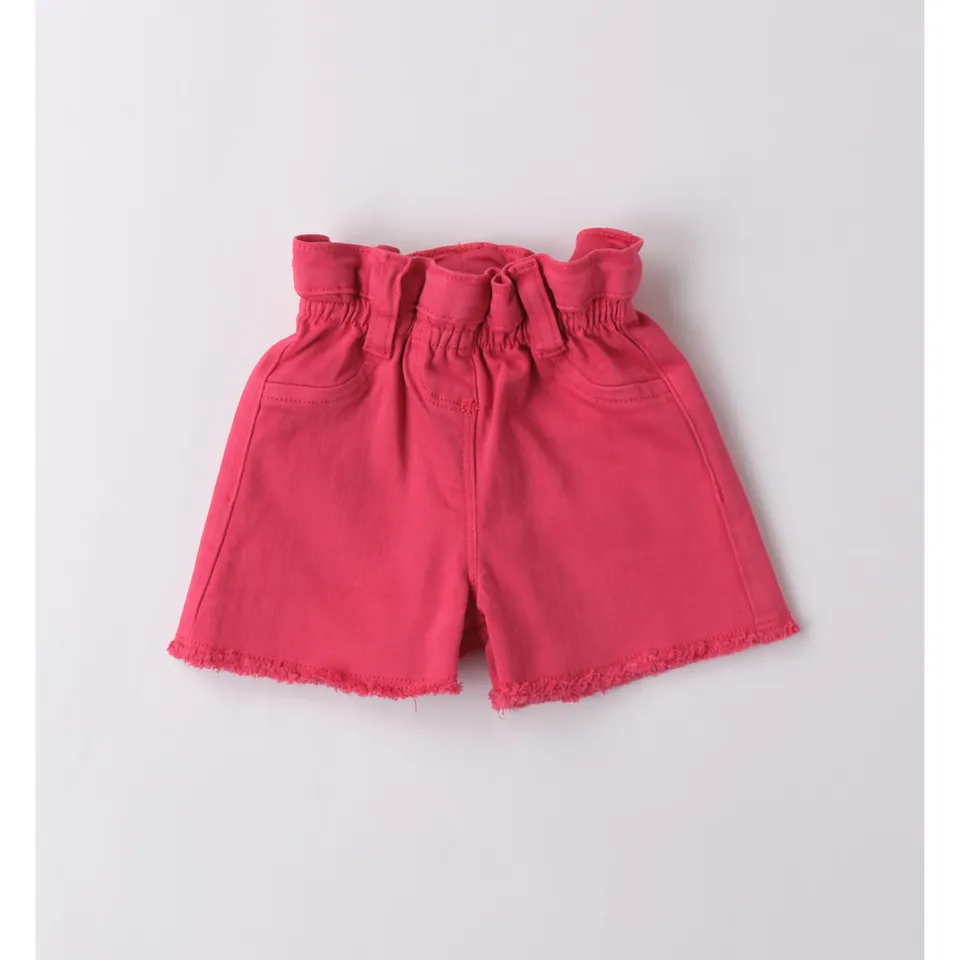 iDO Short Fuxia Sfrangiato Pantaloncini Neonato Cotone