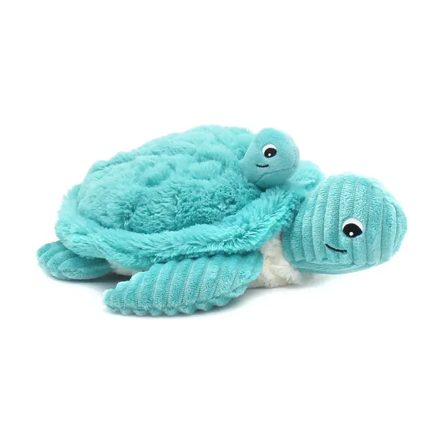 Les Déglingos Ptipotos Sauvenou tartaruga peluche blu acqua