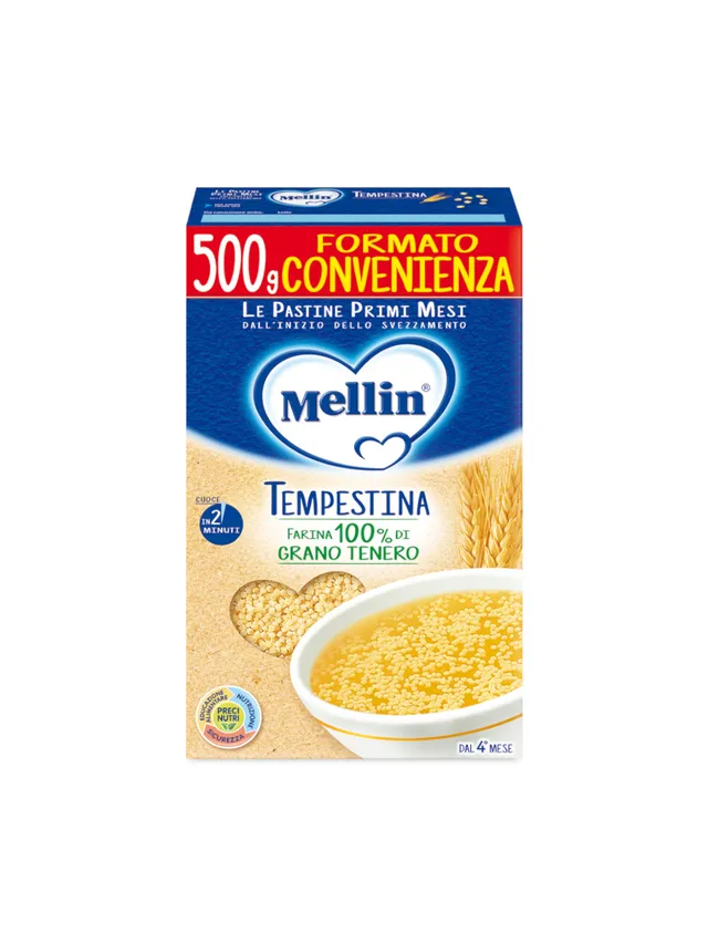 Mellin Tempestina pastina 500g dal 4° mese