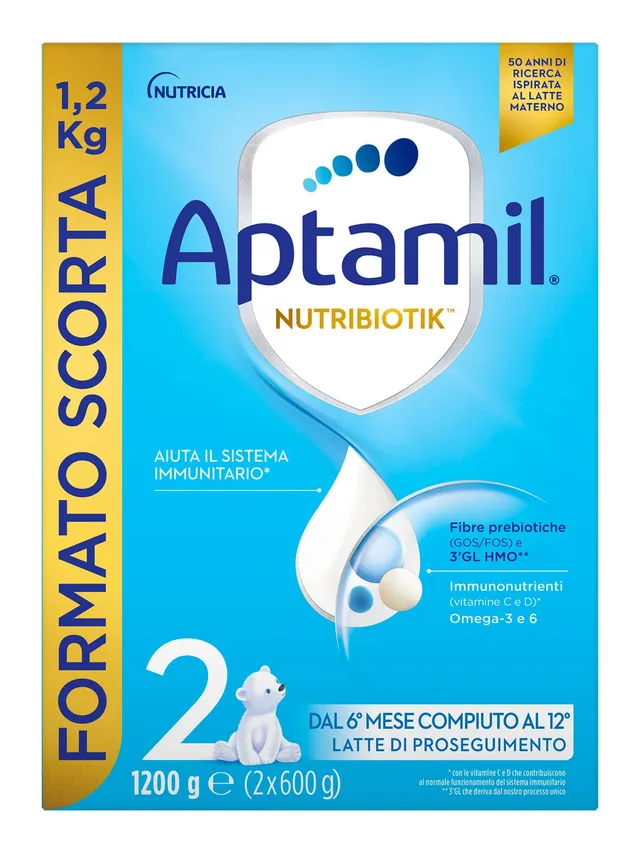 Aptamil Nutribiotik 2 Latte di Proseguimento 1200 g