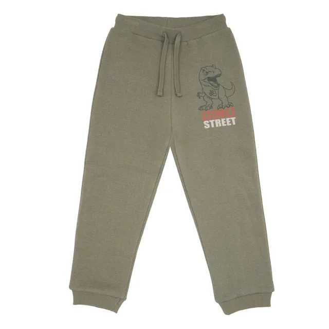 Toys Center Baby pantalone felpato bimbo verde stampato cotone