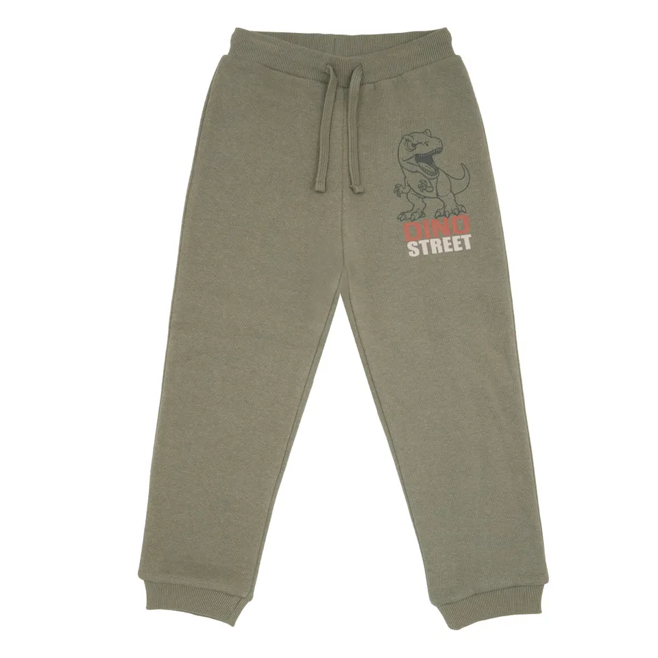 Toys Center Baby pantalone felpato bimbo verde stampato cotone