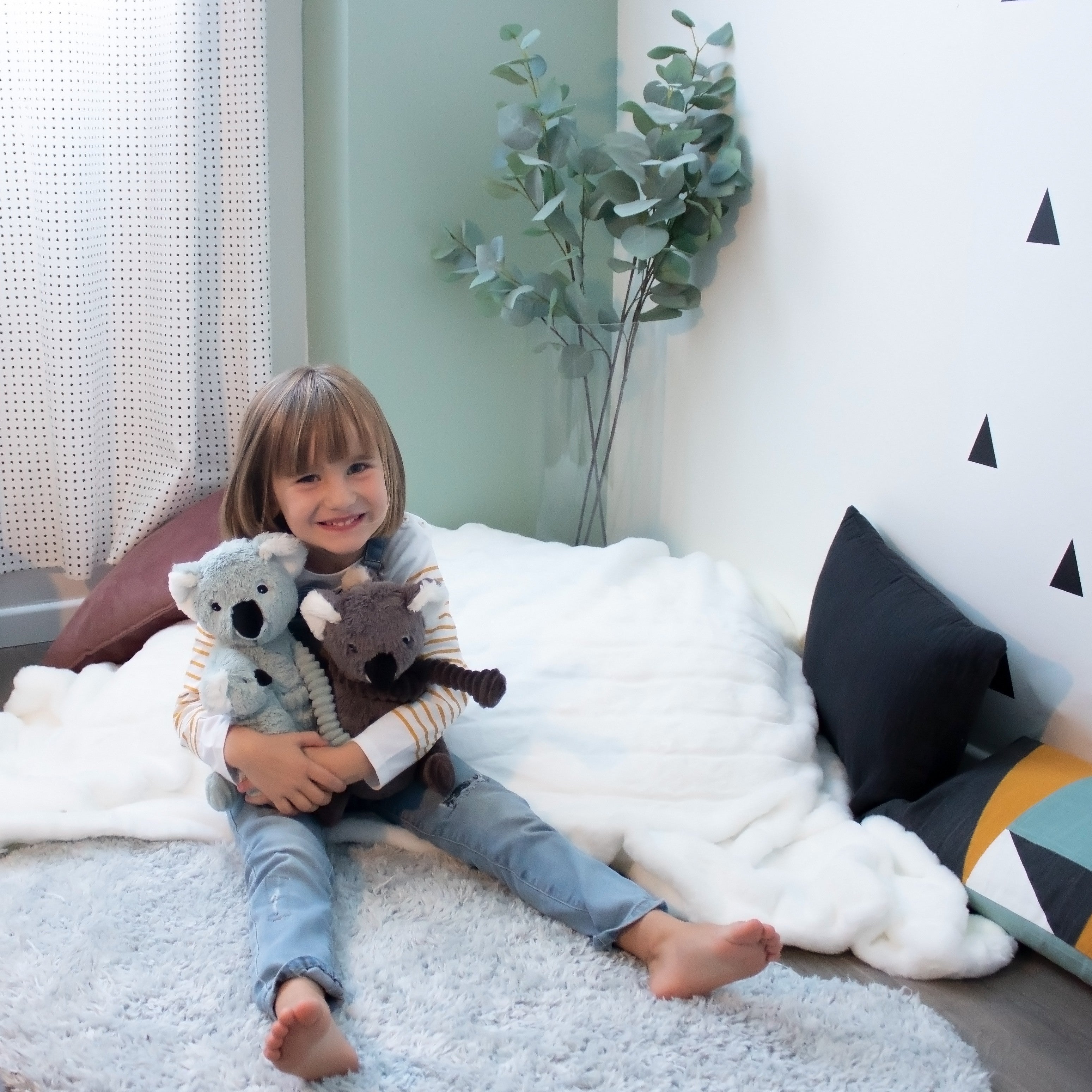 Les Deglingos Ptipotos Trankilou peluche koala grigio 29 cm