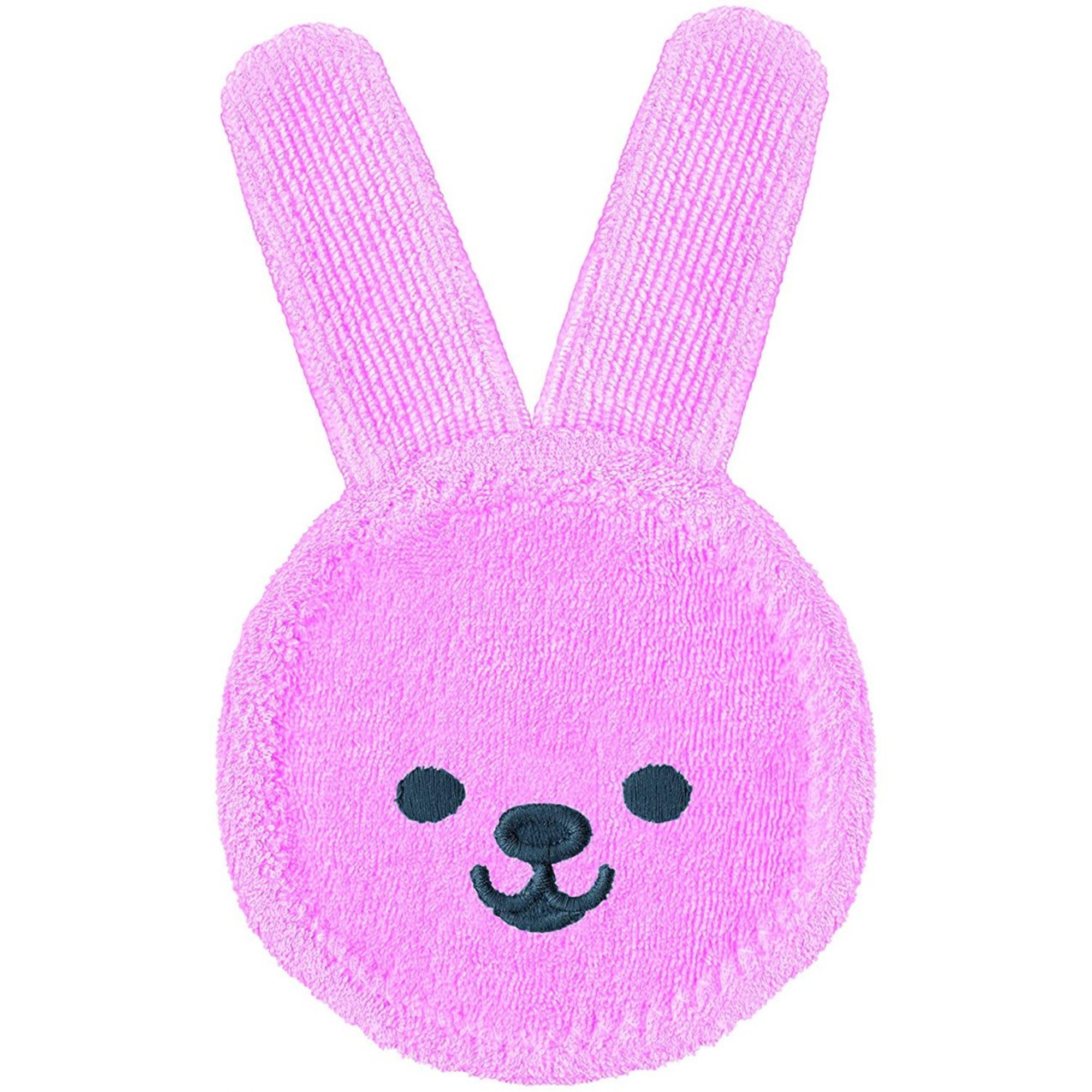 MAM Oral Care Rabbit guanto gengive rosa 0+ mesi microfibra