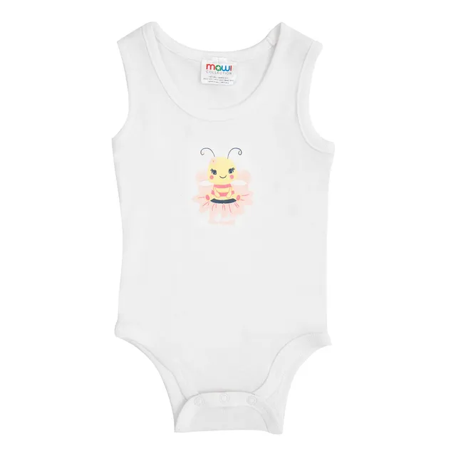 Toys Center Baby body neonata spalla larga bianco ape
