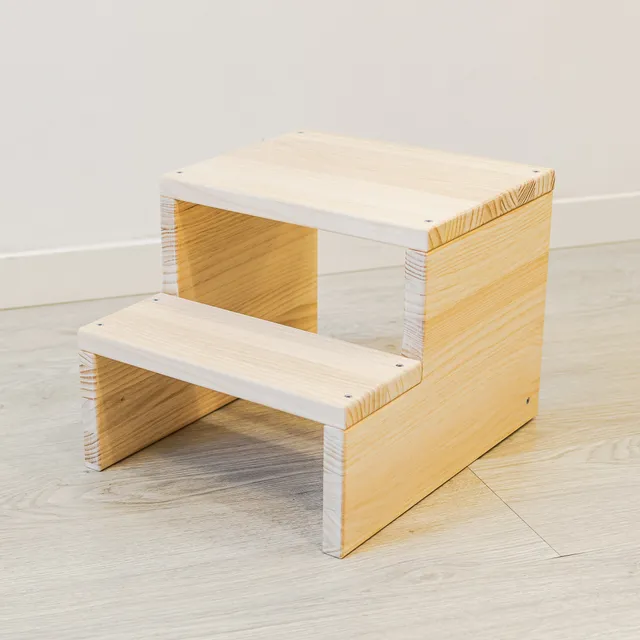 The Dida Sgabello Montessori Pino Naturale 2 Altezze