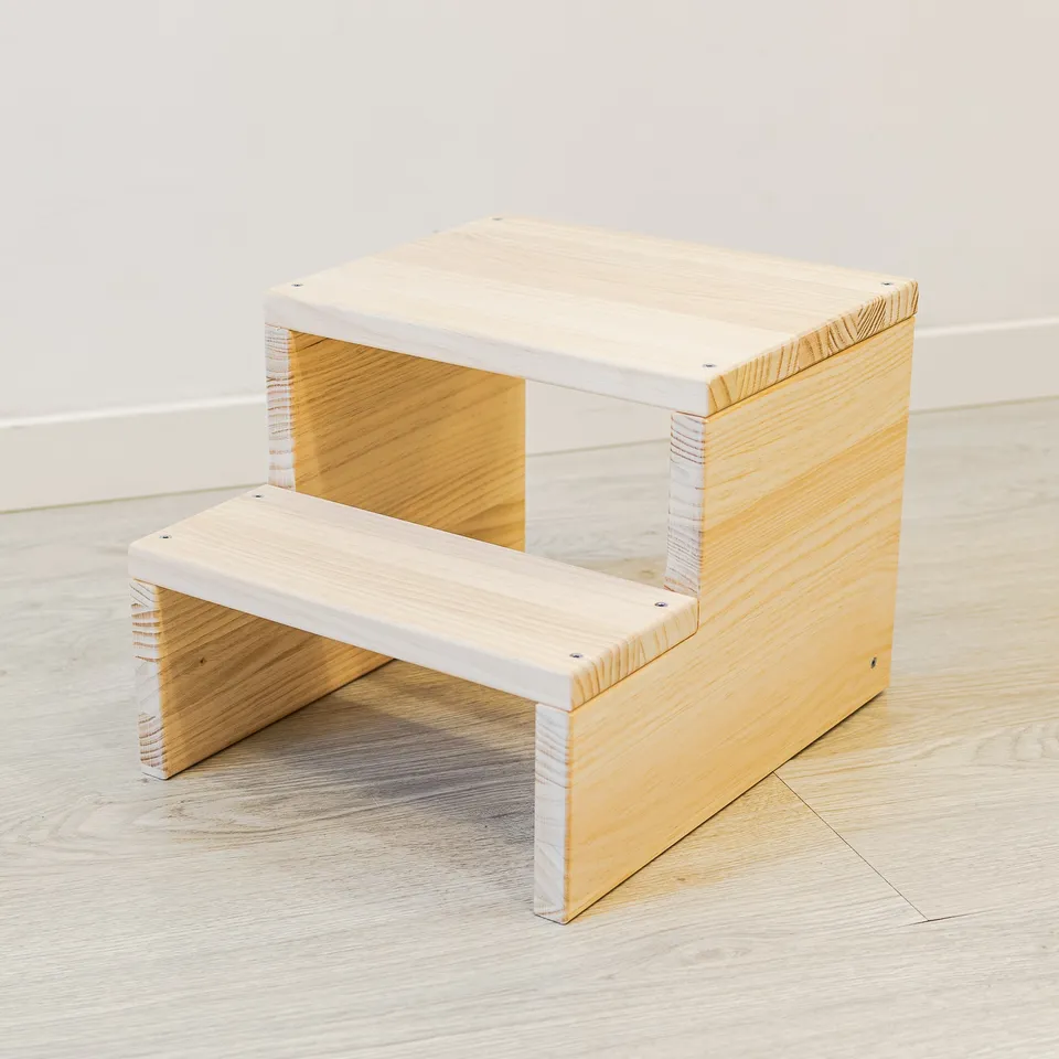The Dida Sgabello Montessori Pino Naturale 2 Altezze