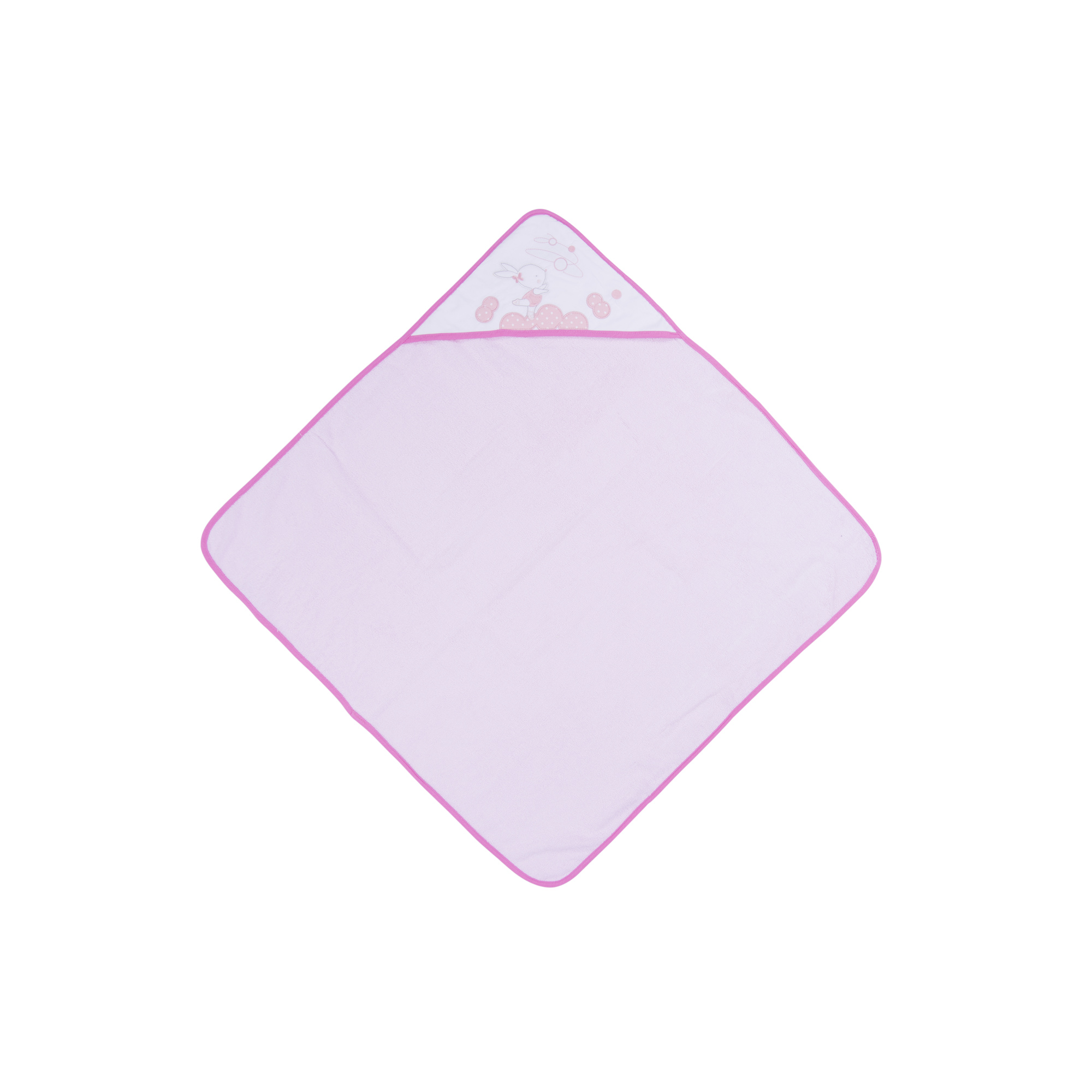 Ellepi accappatoio neonato rosa per bagnetto