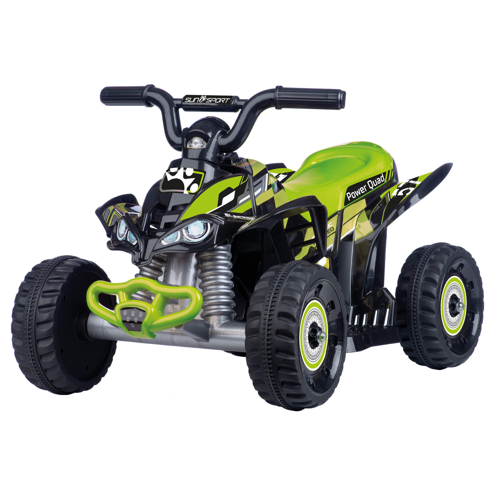 Toys Center Baby 6V quad elettrico bimbi verde ruote gommate