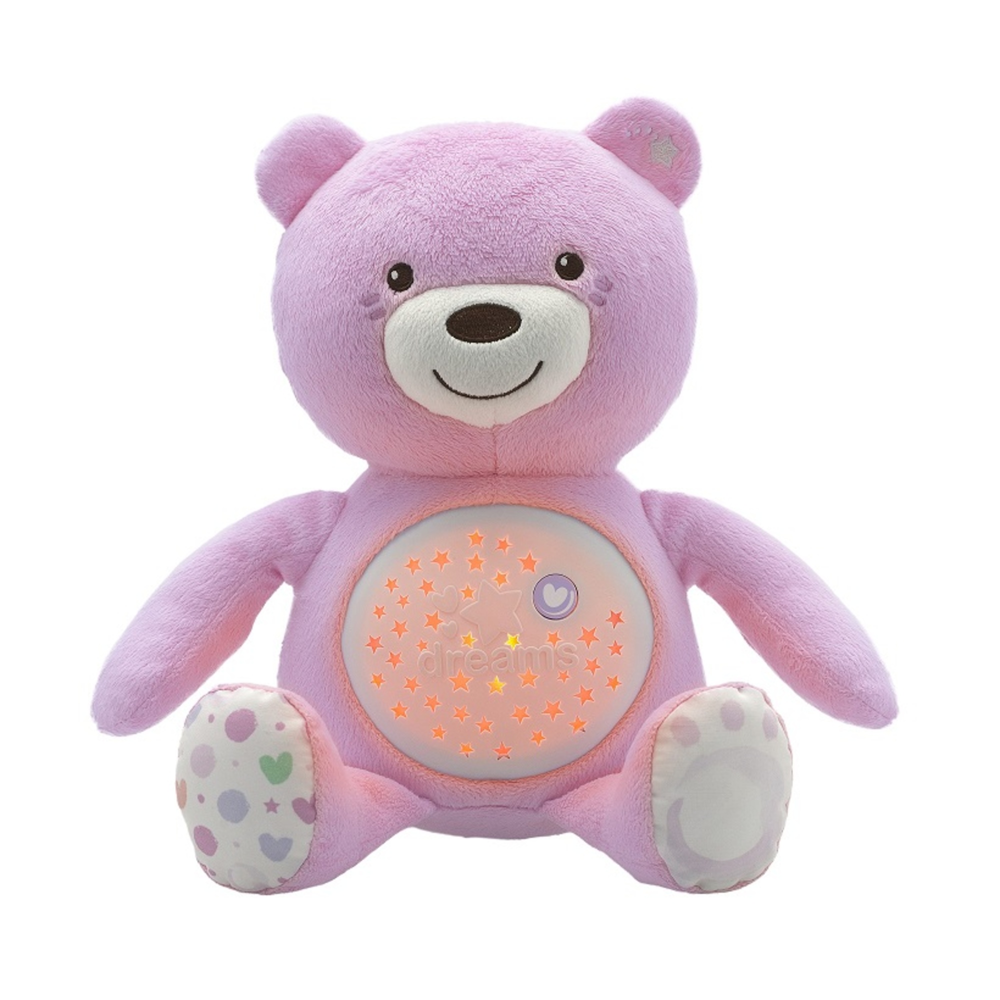 Chicco Baby Bear pupazzo proiettore rosa lavabile neonato