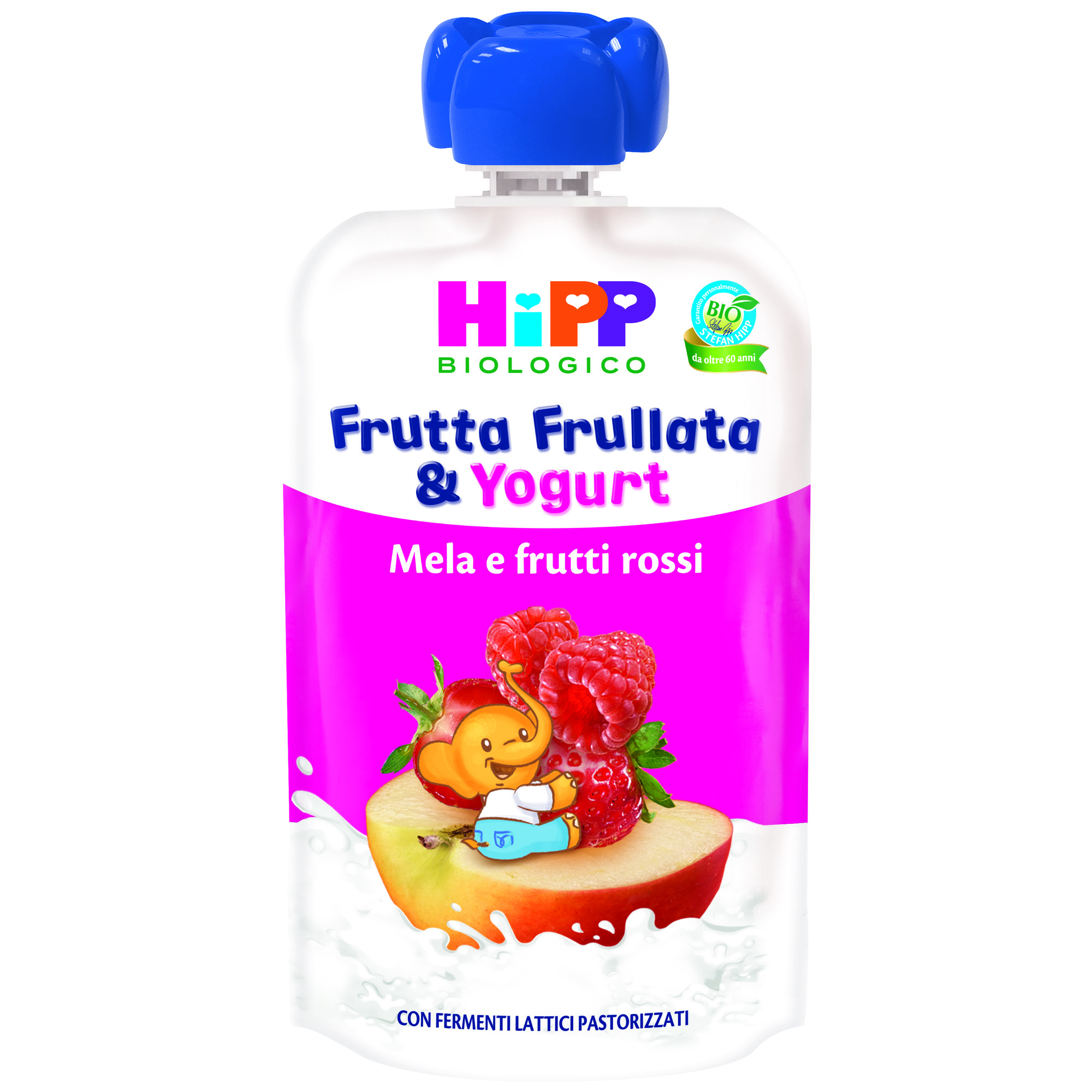HiPP frutta frullata mela frutti rossi yogurt 90g