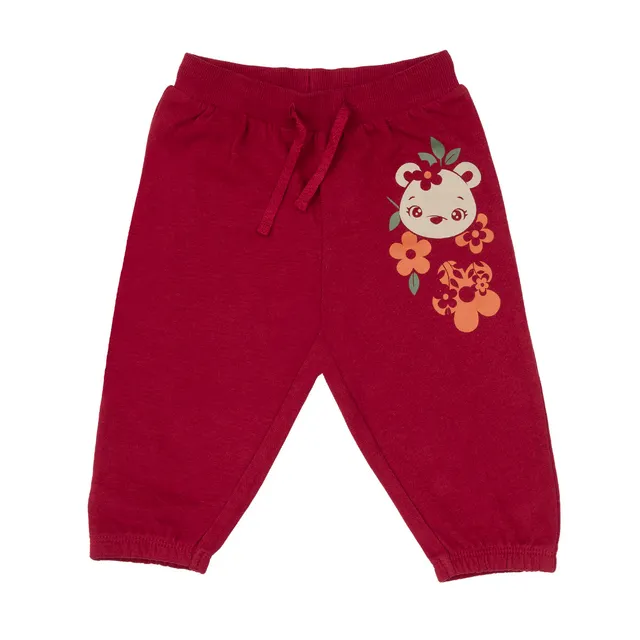 Mawi Pantalone Felpa Stampato Bambino Elastico