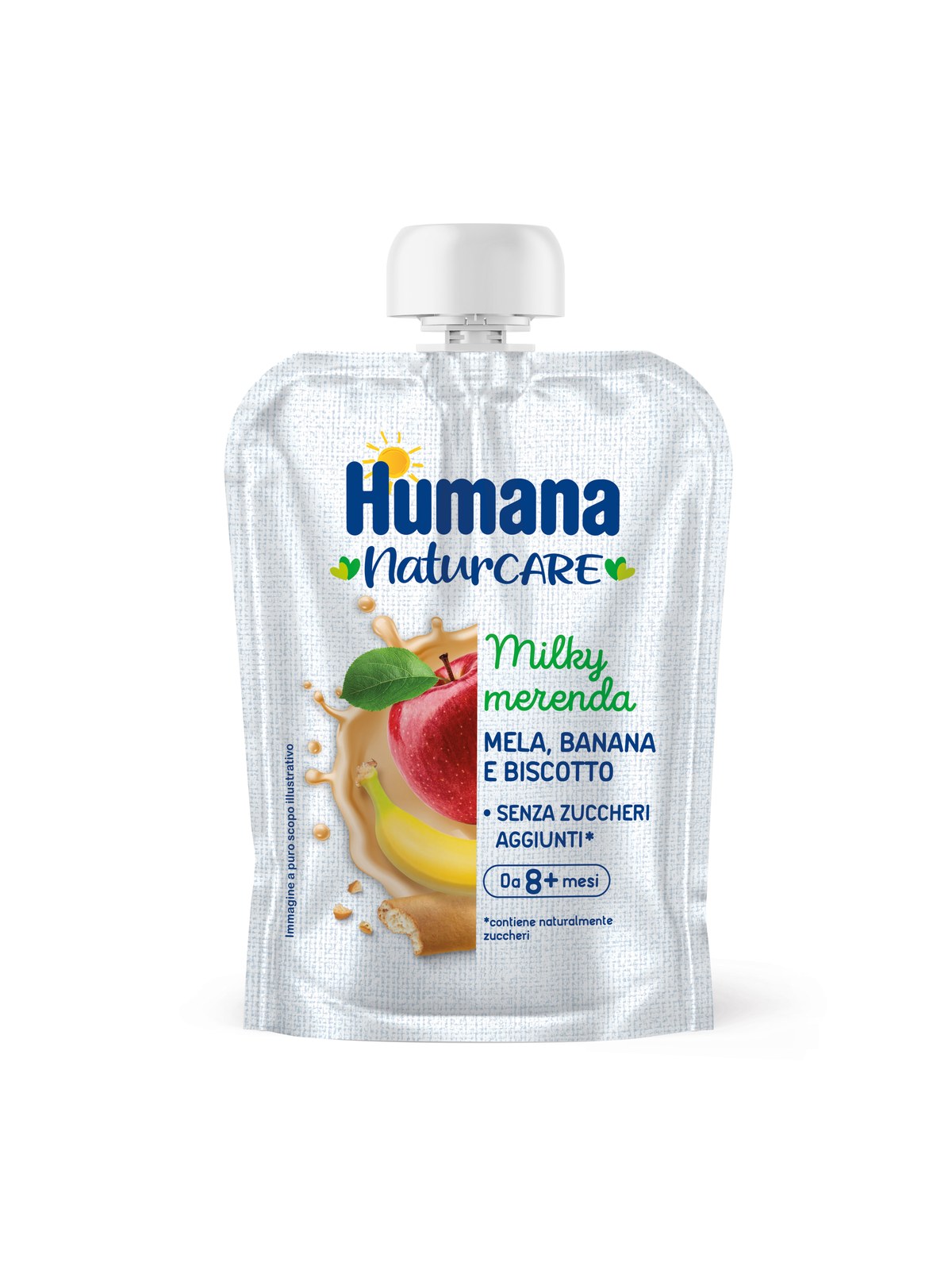 Humana Milkymerenda merenda mela banana biscotto 100 g