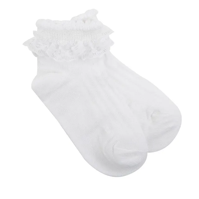 Toys Center Baby calzini corti bimba bianchi pizzo