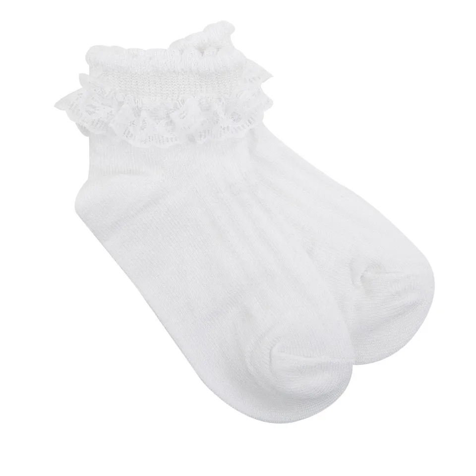 Toys Center Baby calzini corti bimba bianchi pizzo