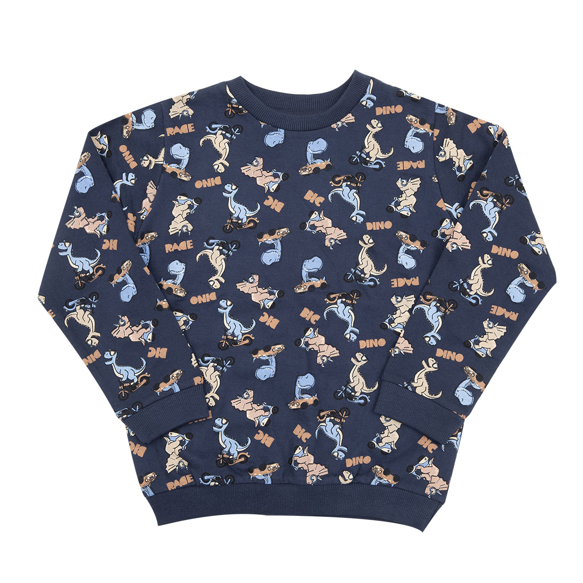 Toys Center Baby Dino maglia bimbo blu french terry girocollo