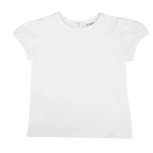 Toys Center Baby t-shirt basic bimba bianca girocollo