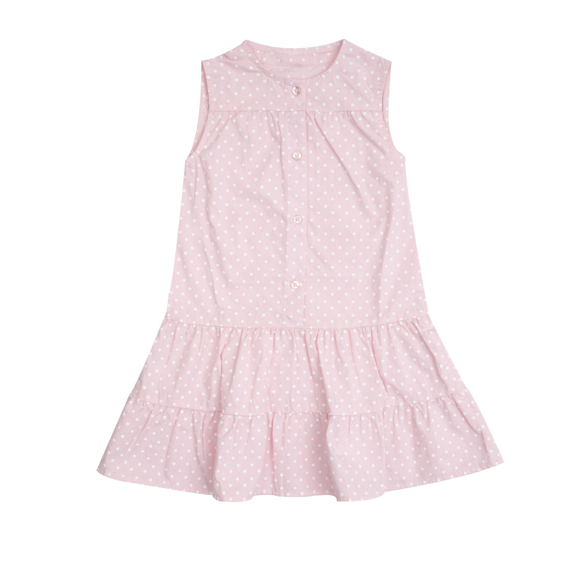 Toys Center Baby vestito bambina rosa pois smanicato