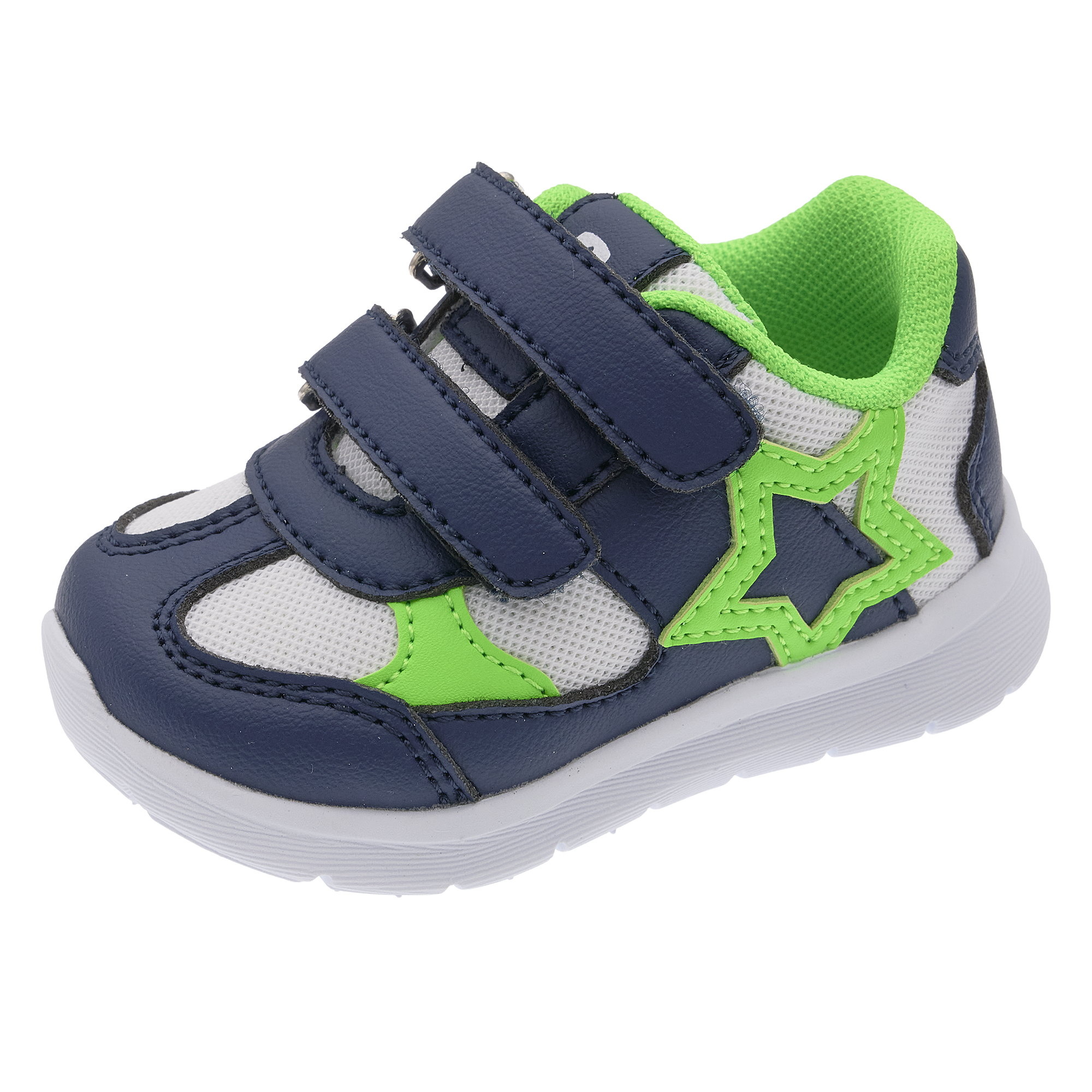 Chicco Sneakers primi passi bimba doppio strappo blu