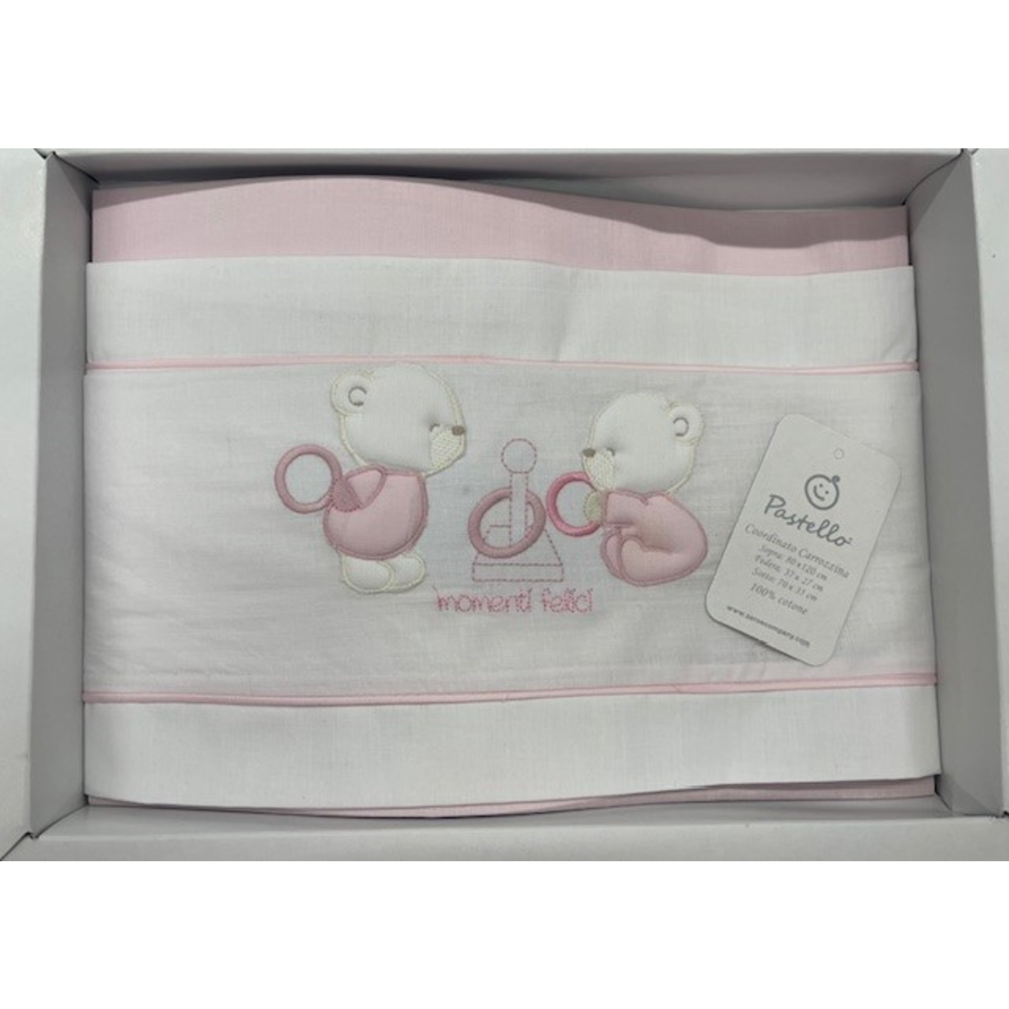 Set 3 lenzuola maxiculla con ricami femmina