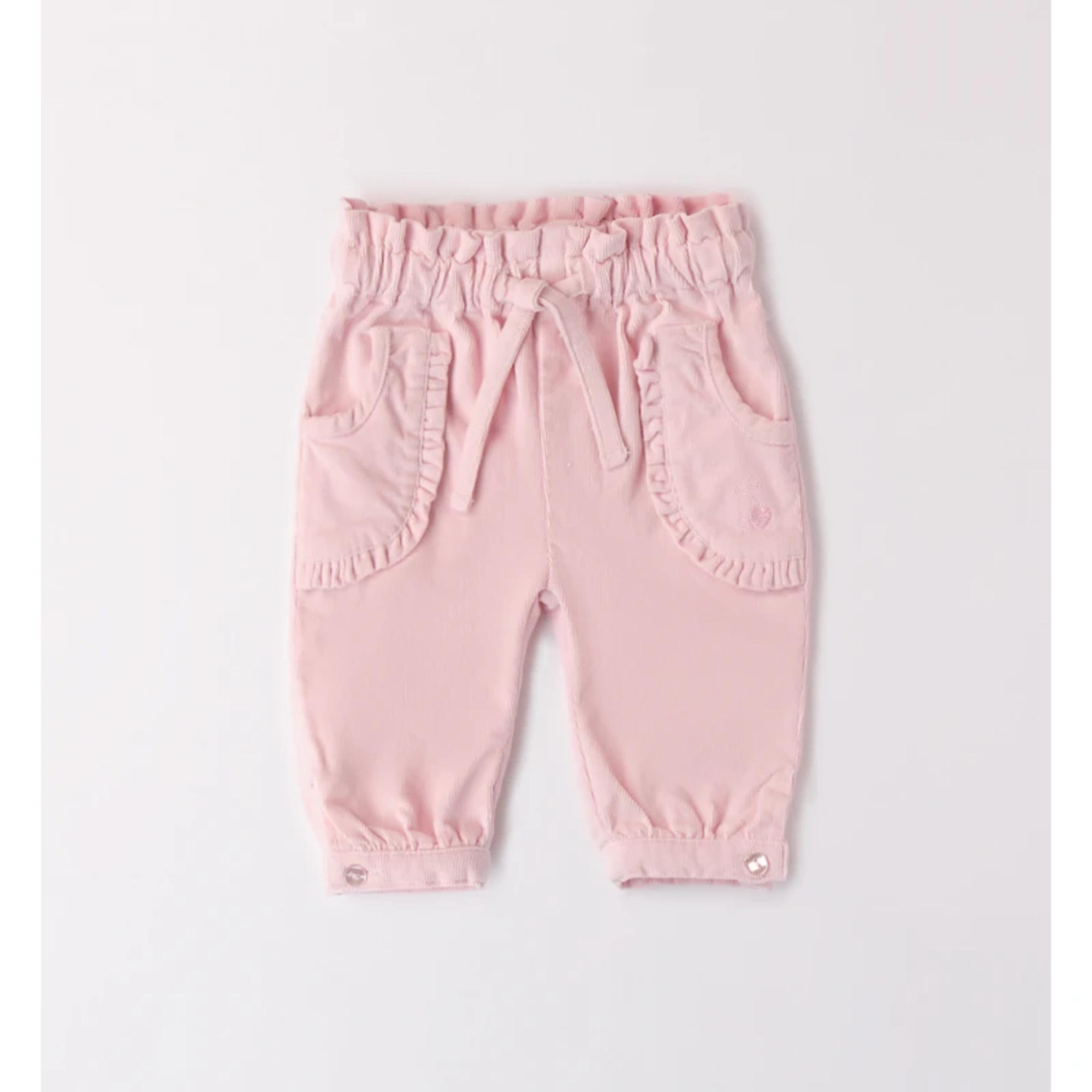 iDO Pantalone Velluto Foderato Bimba Tinta Unita