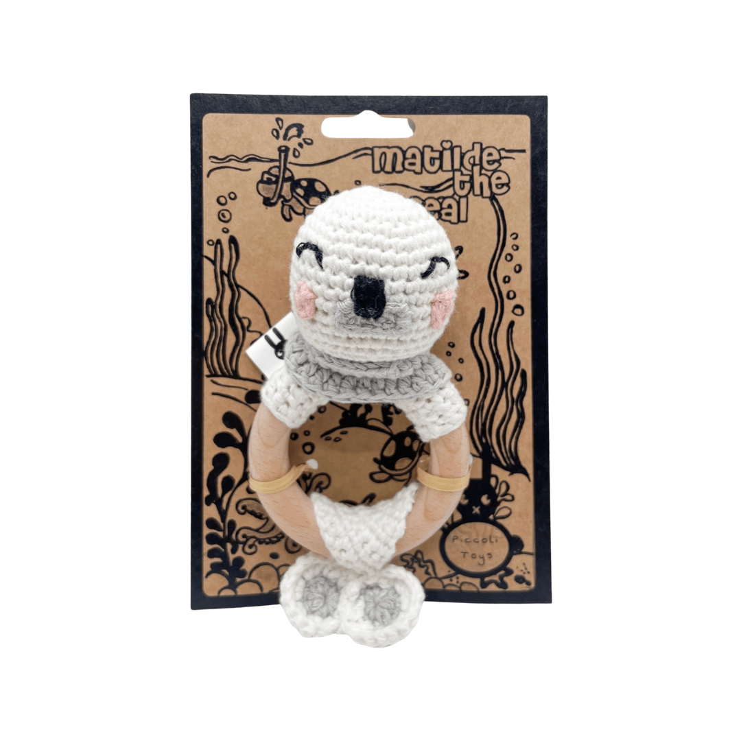 Piccoli Toys Matilde la Foca Sonaglio Uncinetto Cotone