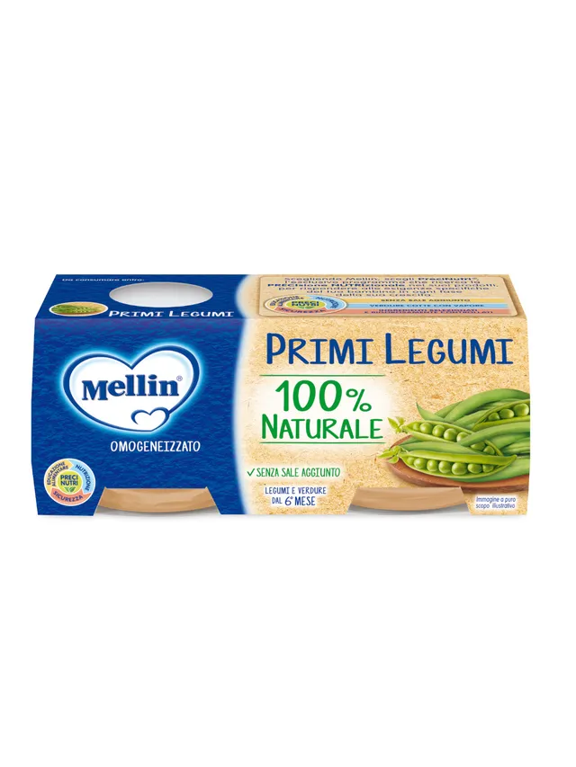 Mellin Primi Legumi omogeneizzato 2x80 g senza sale
