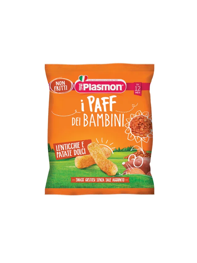 Plasmon Paff snack lenticchie e patate dolci 15 g