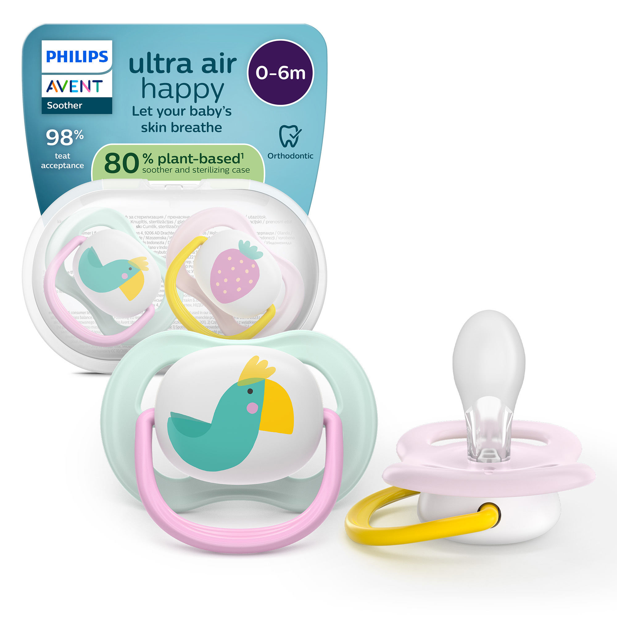 Philips Avent Ultra Air succhietti 0-6 mesi set 2 pezzi