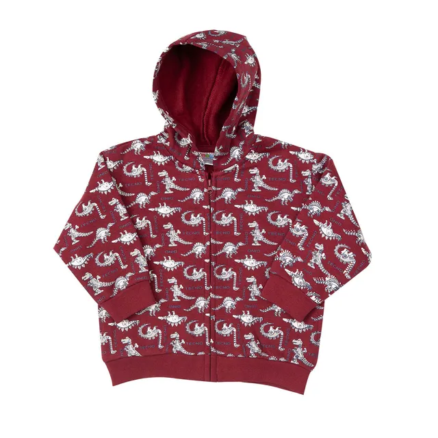 Toys Center Baby Mawi cardigan felpa bordeaux dinosauri