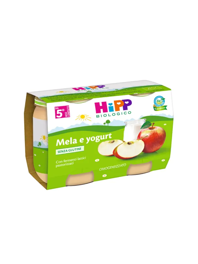 HiPP Omogeneizzato Mela e Yogurt 2x125 g Bio