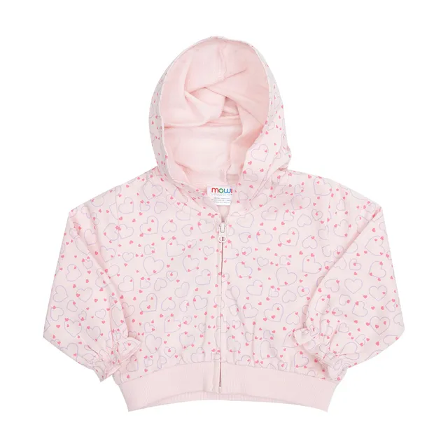 Toys Center Baby felpa bimba rosa cuoricini con zip